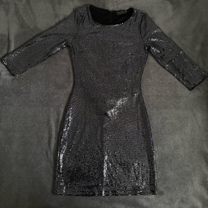 Silver Sequins Dress